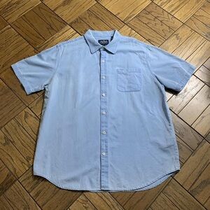 Nat Nast Sky Blue Casual Button-Down Shirt